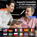 Ai Translation Earbuds Real Time,3-in-1 Buletooth 5.3 Translator Earbuds with 6 Translation Modes/164 Languages,No Subscription Required Translatior Headphones,40H Audifonos Traductores Inglés Español