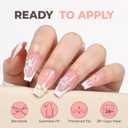 UNA GELLA Coffin Nails Tips 504pcs 12 Sizes, Soft Gel Nail Tips Acrylic Full Cover Pre-buffed Medium Coffin Press On Fake Nails For False Nails Extension Home DIY Salon Gifts for Women and Girls