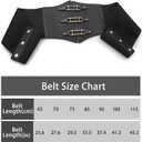 Stylish Corset Belt Metal O-Ring Waistband Heart-Ring Waistband (XL)