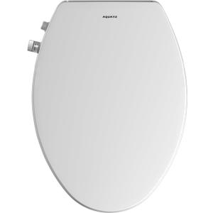 Elongated Bidet Toilet Seat with Soft Close, Non-Electric Bidet Toilet Seat with Self Cleaning Dual Nozzles, Fit Elongated Toilet Seat, Bidet Attachment