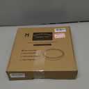 WORHE Natural Marble Decorative Tray for Bathroom Bedroom Kitchen Dresser, Round Vanity Trays for Jewelry, Perfume, Cosmetic, Candle, Countertop Storage Organizer for Home Decor Color White (TP601) (9.4")