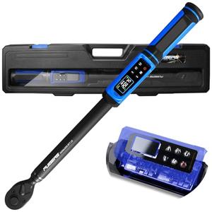PUIBERS Digital Torque Wrench 1/2" Drive 3.8-250.8FT.LB (5-340Nm),Electronic Torque Wrench ±1% High Accuracy,5 Units LCD with Buzzer & LED Alerts For Car Bike Moto Truck
