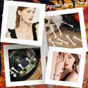 SUNNYCLUE 32Pcs Plastic Bones Decor Halloween Bone Ornaments Bulk White Beige Holiday Scary Simulative Skeleton Skulls Pendant Charm for Party Hanging Decoration Costume Cosplay DIY Crafts Supplies