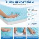 High Density Upholstery Foam (72"x24"x3") Seat Cushion Replacement Foam, 1 Inch Egg Crate Memory Pad for Pressure Relief and Comfort, Cuttable Sofa Sag Support Chair Repair Material DIY Projects