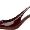 YIYA Women's Cherry Red Heels for Fall Slingback Closed Pointed Toe Stiletto High Heels Backless Slip-on Heeled Autumn Pumps Dress Shoes (7)