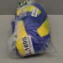 XIGUI 13 inch Soft Sports Pillow - Funny Volleyball Stuffed Plush Gifts for Boys and Girls, Cute Volleyball Room Decor (Blue-yellow)