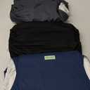 wegreeco Washable Dog Diapers - Washable Male Dog Belly Wrap - Pack of 3 - (Black, Charcoal, Navy, X-Large) (22" to 27")