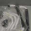 Toilet Safety Rail, Safety Frame for Toilet Seat, Toilet Grab Bar with Adjustable Width for Seniors Supports 350lbs (Black and White)