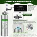 Upgraded 2L/5L Aquarium CO2 Generator System with Timer-Enabled Motor Valve, Upgrade CO2 System Kit with Quick-Release Structure for Aquarium Plants Tanks (2L)