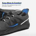 3 x ZURIN Men's Barefoot Training Shoes-Wide Toe Box | Zero Drop Sole | Slip On | Gym Cross Trainers for Walking Weightlifting Workout Trail Running Hiking (Grey)