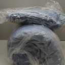 CLOTHKNOW Blue Fluffy Queen Comforter Set Velvet Bedding Comforter Sets Soft Grayish Blue Comforter with 2 x Pillow Cases