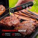 TempPro TP18 Instant Read Meat Thermometer Digital with Thermocouple Sensor, Cooking Food Thermometer for Grill, Smoker, BBQ, Oil Deep Frying, Candy, Kitchen Thermometer Bakeware(Previously ThermoPro)