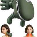 EIWAJKXE Neck Massager with Heat  Neck and Back Shiatsu Massager for Relieve Fatigue, Deep Tissue Portable Neck and Shoulder Massager for Home and Travel, Green
