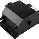 Coolant Overflow Tank, Aluminum Coolant Reservoir Tank, 1L Black Radiator Reservoir Expansion Tank for Universal Cars