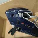 MACH PRO Series Catcher's Helmet | Baseball | NOCSAE Certified | Navy/White, Junior | 6 1/2" - 7"