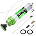 SWANLAKE 500cc Fluid Extractor & Fill Pump, Automotive Fluid Pump Extractor, Oil Change Pumps with 23'' Long Hose, 2PCS 12'' Extension Tubes, Suction Pumps for Lawn Mowers Cars