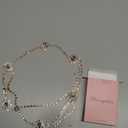 Missgrace Women Dainty Bohemian Rhinestones Head Chain Hair Accessories for Bridal (Gold)