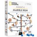 National Geographic Magnetic Marble Run - 150-Piece STEM Building Set for Kids & Adults with Magnetic Track & Trick Pieces & Marbles for Building A Marble Maze, STEM Project 