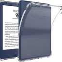 4 x Clear Case Compatible for 6" Kindle 11th Generation 2022 & Kindle 2024 12th Generation 6 inch,Thin Slim Soft Flexible Silicone TPU Rubber Cover for Kindle 11th/12th Gen 2022/2024 (Transparent)