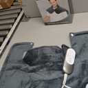 TATFU Neck Heating Pad Gifts for Dad, Men, XL Weighted Shoulder Heat Pad, Back Pain Relief Heat Pads, Gifts for Mom, Women and Christmas, Birthday, Mother's Day, Fathers Day Warm Gifts, 23'' x 17'' (Gray)