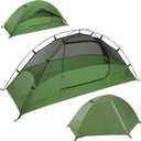 Clostnature Crux Lightweight Tent for Backpacking - 1/2/3/4 Person Ultralight Backpacking Tent, Waterproof Easy Setup Camping Tent, Hiking Tent for Outdoor, Hiking and Mountaineering (Green)