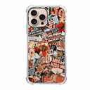 malegaon Christmas Dog Case for iPhone 16 Pro, Cute Christmas Holiday Collage, Trendy Cool Soft TPU Case for iPhone 16 Pro