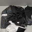 Disco Costume Kids 80s Sequin Pop King Dance Star Halloween Party Cosplay Outfit for Boys, Kids-L, Height:57-61Inch, Black