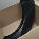 ECOTRIC 2 Pcs Trailer Fenders W/Steps Compatible with 13" Diameter Wheels Tires Single-Axle Trailers Plastic Fenders Black