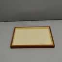 Oirlv Wood Flat Jewelry Tray Stackable Jewelry Drawer Organizer Showcase Jewelry Holder (Creamy-white flat tray)