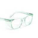 Stoggles Square Z87.1 Certified Polycarbonate Safety Glasses, Scratch & Shatter-Proof, Blue-Light & UV Blocking Lens, Top & Side Shields, Anti-Fog Dip Coated, Durable, Protective & Stylish Eyewear (Medium, Jade)