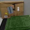 LOOBANI Dog Grass Pad with Tray - Dog Litter Box - Indoor Potty for Apartment and Patio Training - with 2 Packs Grass Pee Pads for Replacement, 1620 Inch