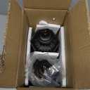 JHY DESIGN Decorative Candle Lanterns Set of 2 10" H Vintage Hanging Lanterns Metal Candleholders for Indoor Outdoor Home Parities and Weddings (Black with Gold Brush)