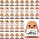 Gejoy 50 Pcs Mini Rubber Potato Toys Positive Gifts Potato Figures Decorations and Encouragement Birthday Motivational Gifts for Colleague Staff Teacher