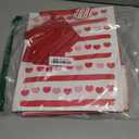 Vammy 13" Large Valentine's Day Gift Bag with Tissue Paper, 2 Pack Paper Gift Bags (Love, Heart) for Valentine's Day Birthday Mother's Day (Red)