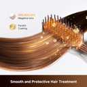 Dreame Silky Cordless Hair Straightening Comb, Rechargeable Ionic Straightener Brush for Women, 2Billion Ions, Fast Heating MCH & 7 Temp Settings Hot Comb, 5D Wide-Bristle Design, Mini Travel Size