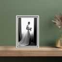 Lawrence Frames Metal Frame, Ribbon, Gold, 4x6