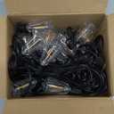 Stright 60FT Solar String Lights Outdoor Weatherproof with Remote, Solar Powered LED Edison Bulb 15 Sockets Outdoor String Lights for Outside Patio Backyard Fence Halloween Christmas Decorations