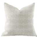 Croker Horse 20x20'' Inches Throw Pillow Cushion Cover - Emma Beige Tawny Birch Stripe Pattern Series Luxury Couch Sofa Pillow for Living Room Bedroom