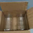 JARMING COLLECTIONS Mason Jars 32 Oz Glass EXTRA WIDE MOUTH Quart Storage Jars with Lids - BPA Free Plastic Storage Lids - Made in USA - Quart Glass Jars 32 oz with Airtight Lids (Set of 2)