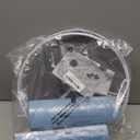 Lamp Shades Set of 2, Drum Lampshade for Table Lamps Floor Lamp, 13" Top X 13" Bottom X 10" High Blue Large Line Fabric Lamp Shades, Easy Assembly Replacement Lampshades