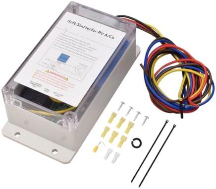 RV Air Conditioning Auxiliary Soft Starter Easy Start 12V 15K BTU A/C unit & Appliances on RV Power Camper AC Soft Start Kit fit for Trailer Camper, Van, RV