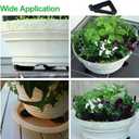 Plant Pot Feet & Risers - 12 Pcs of Planter Feet for Outdoor Pots,Plant Risers for Pots Outdoor,Pot Feets for Indoor Outdoor Planters & Gardening Plant Container (Black)