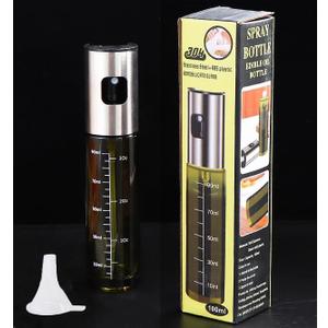 Oil Sprayer for Cooking,100ml Olive Oil Spritzer,Oil Sprayer for Air Fryer, Salad,BBQ,Roasting (Light Blockage) (blackish green)