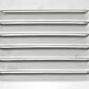 2Pcs Stainless Steel Exhaust Vent for Yacht Caravan Boat 127 * 115mm/5 * 4.53inch Blinds Heat Sinks Air Outlet Stamping Blinds Louver Grill Cover Rectangle