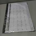 Ospelelf 2026-2027 Calendar Magnetic Desk Wall Desktop Monthly Planner from January 2026 - June 2027 Large To Do Pad with Plastic Cover for Office 17" X 12" Black