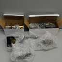 Goldenwarm Front Door Handle and Deadbolt Set, Black Front Door Lock Set with Reversible Handle Lever, Modern Front Door Hardware, Single Cylinder Front Door Entry Lock, Front Door Handles and Locks