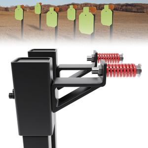 T-Post Targets Hanger for Shooting AR500, Durable T-Post Steel Target Hanger, T-Post Target Brackets Target Mount,T-Post Target Carrier great for AR500 Steel Gong Targets Conversion Adapter