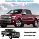 AUCERAMIC Chrome Plated Full Mirror Covers Compatible with 2015-2020 Ford F150 Pickup 2-Door 4-Door Side View Mirror Back Cover Cap