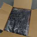 Sinmoe 17 Pcs Car Seat Covers Full Set, Steering Wheel Cover, Center Console Pad, Armrest, Safety Belt, Seatbelt Cup Mats Emblem Ring Sticker Accessories Set (Black, Red)