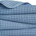 POLYTE 430 GSM Microfiber Lint Free Hand Towel, 16 x 30 in, 4 Pack (Waffle Weave)